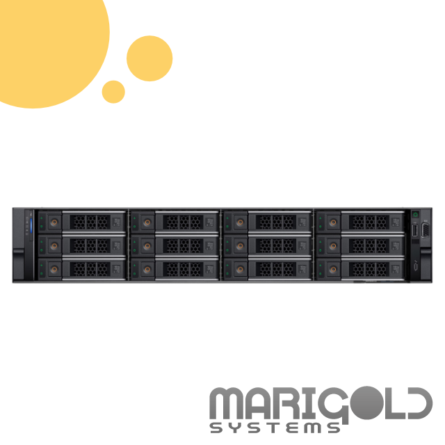 Dell PowerEdge R760xs Server - 1x Intel Xeon Bronze 6414U 2G 32C/64T • 512GB RAM • 2x 960GB SATA SSD • 4x 3.84TB SATA SSD • PERC H755