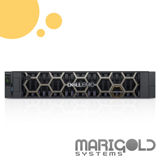 Dell PowerVault ME4024 2U Rack Storage Array • 24x 1.92TB SAS SSDs  • 2x 10GbE Base-T Controllers